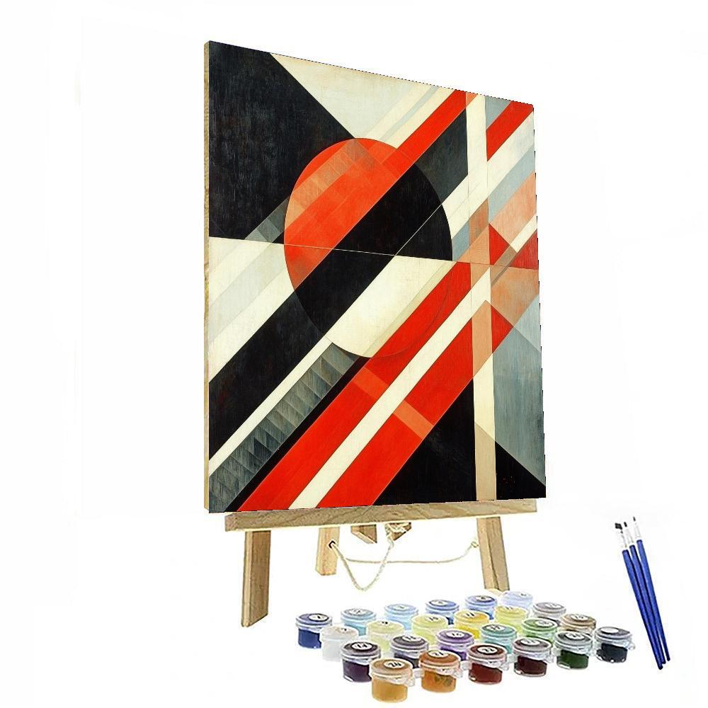 Kazimir Malevich Inspired Dynamic Intersection  Painting Number Kit