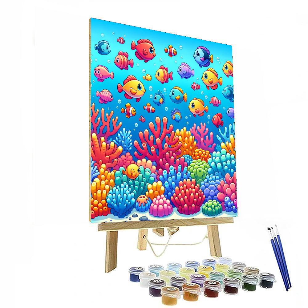 Creative Coral Reef Number Painting