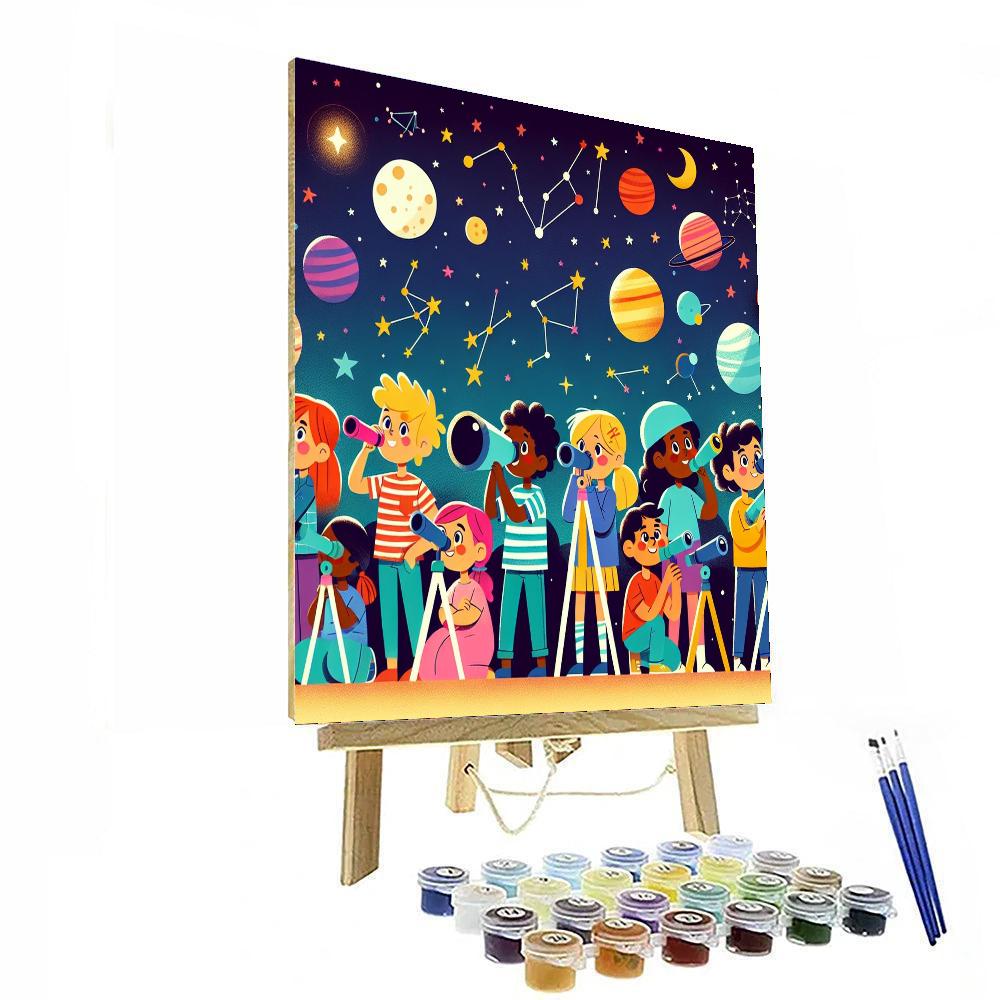 Astronomy Antics Number Painting