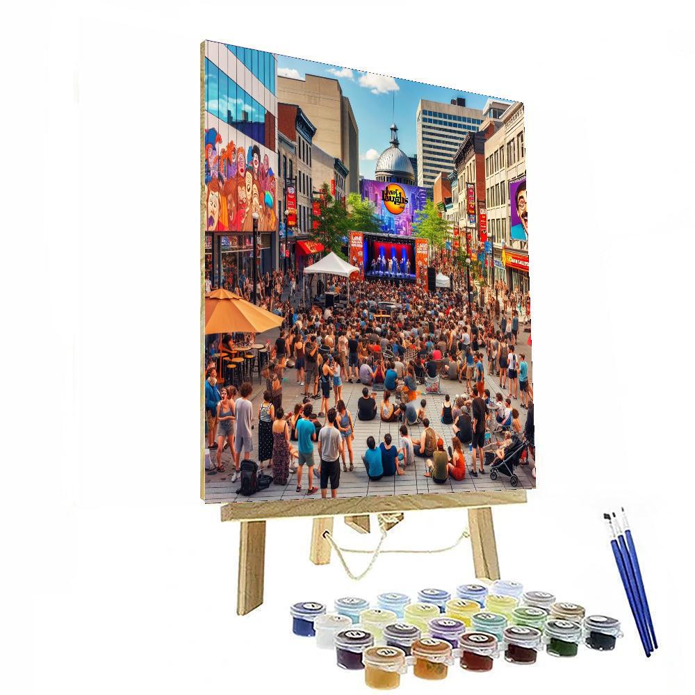 Montreal Just For Laughs Festival - Montreal Number Painting