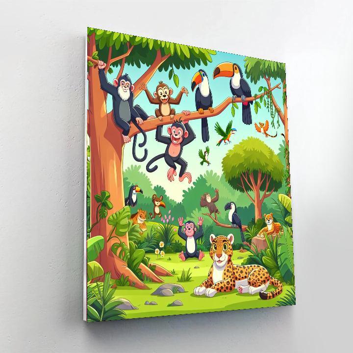 Journey To The Jungle Painting By Numbers Kit