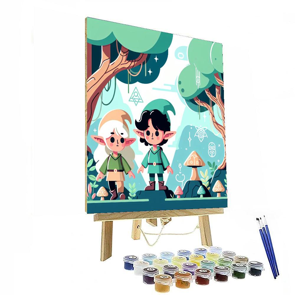 Enchanted Elven Enclave Numbered Painting Kits