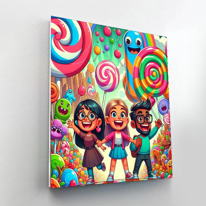 Adventures On Candy Island DIY Paint By Numbers