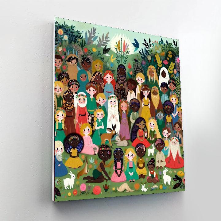 Mystic Fairy Garden Number Painting