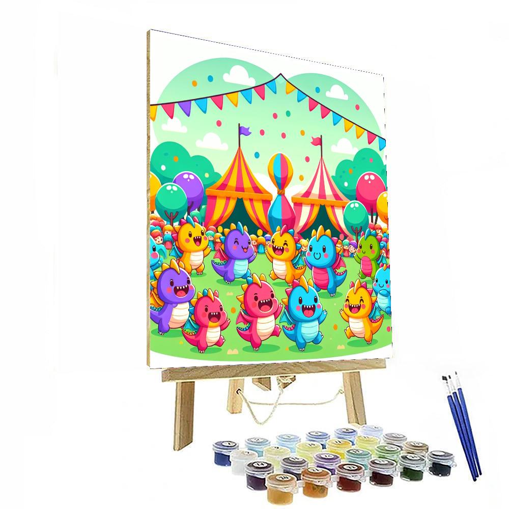 Playful Dragon Festival Paint By Numbers Kits