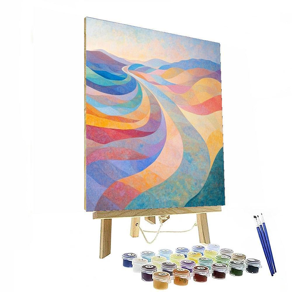 Edgar Degas Inspired Harmony In Colorful Waves  DIY Paint By Numbers