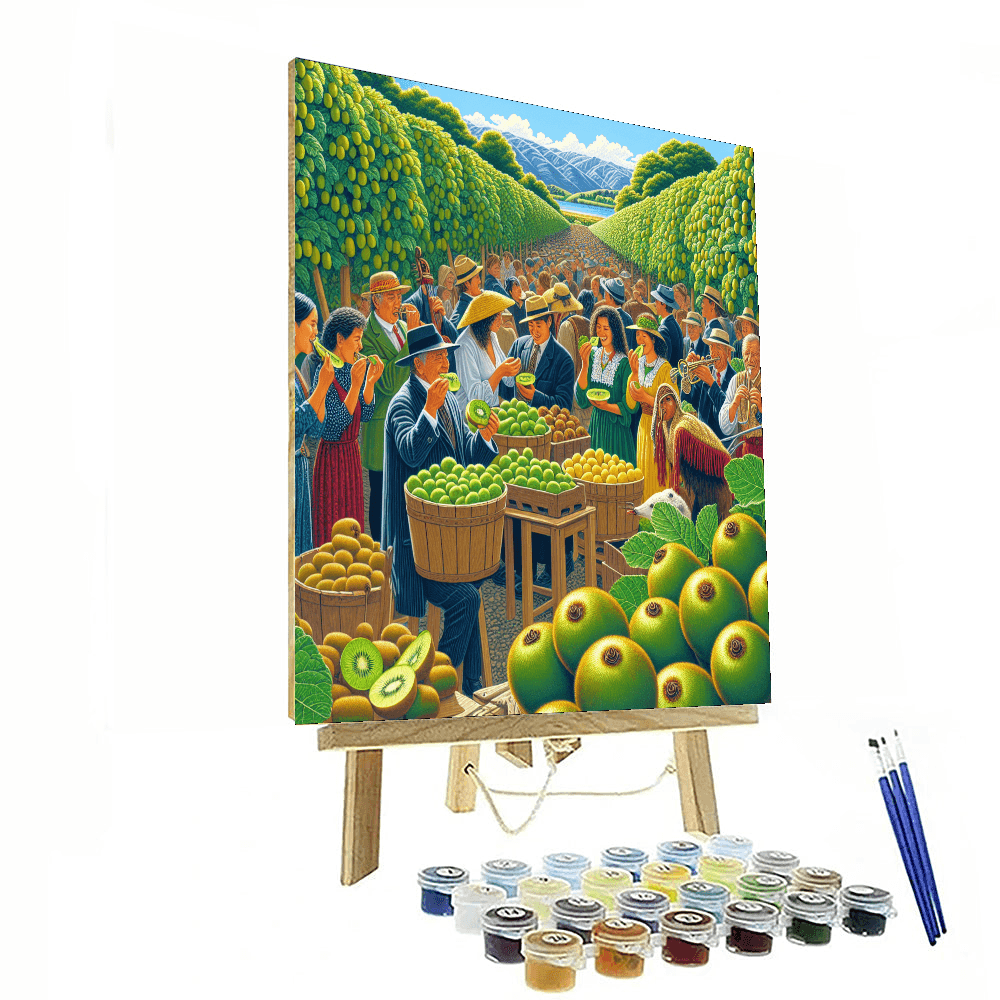 Kiwifruit Festival - New Zealand Paint By Numbers Kits