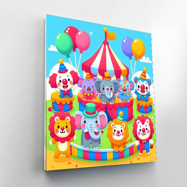 Silly Circus Paint By Number