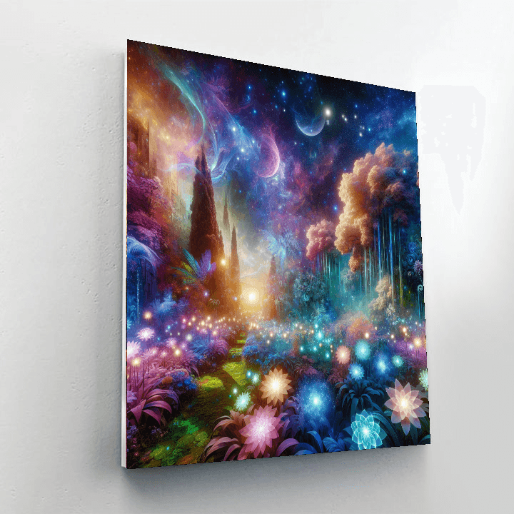 Cosmic Garden Whimsy Number Painting