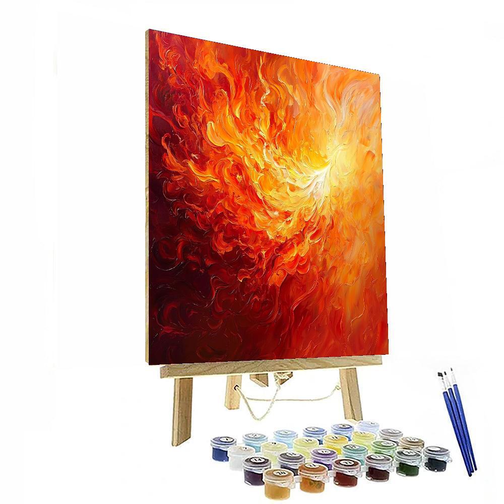Michelangelo Inspired Eternal Flame  Paint By Color