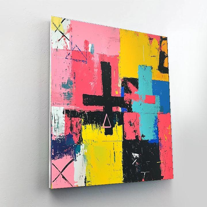 Jean-Michel Basquiat Inspired Voices Of The Abstract  Paint By Color