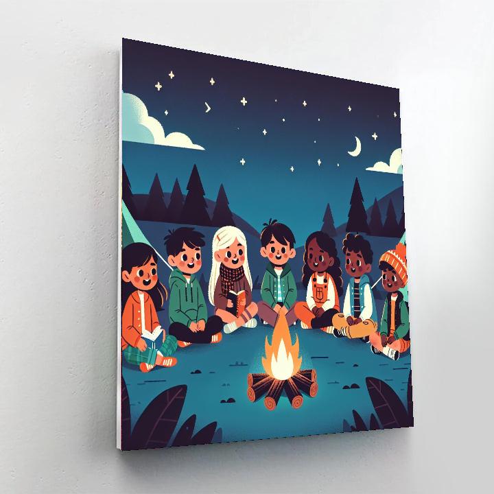 Starlit Storytime Safari Painting By Numbers Kit