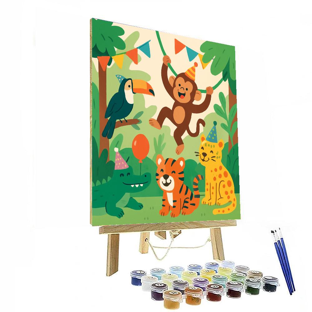 Artistic Jungle Party Paint By Numbers