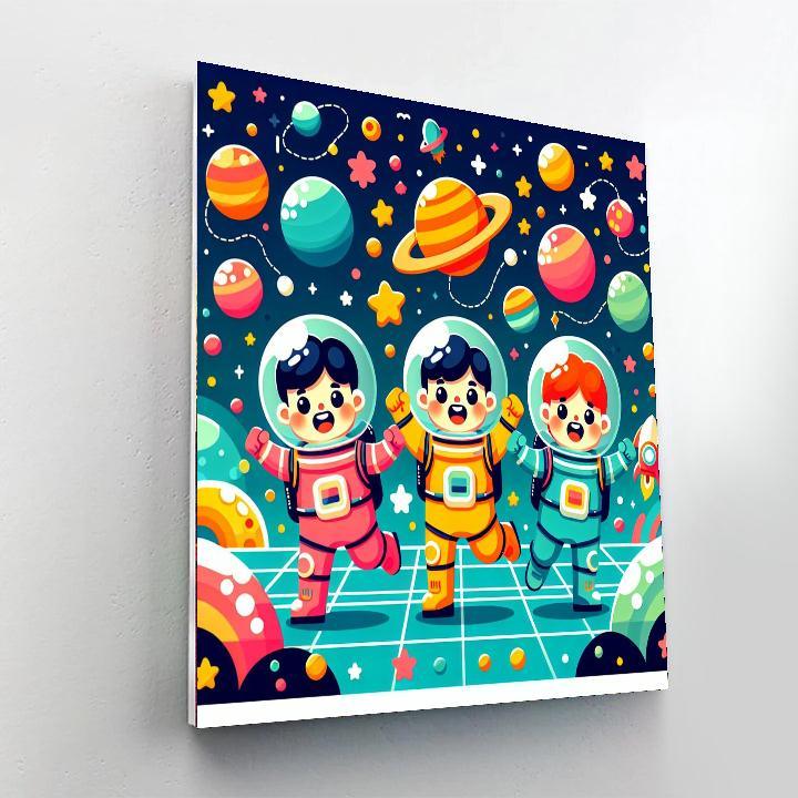 Adventures Of Space Pioneers Paint By Color