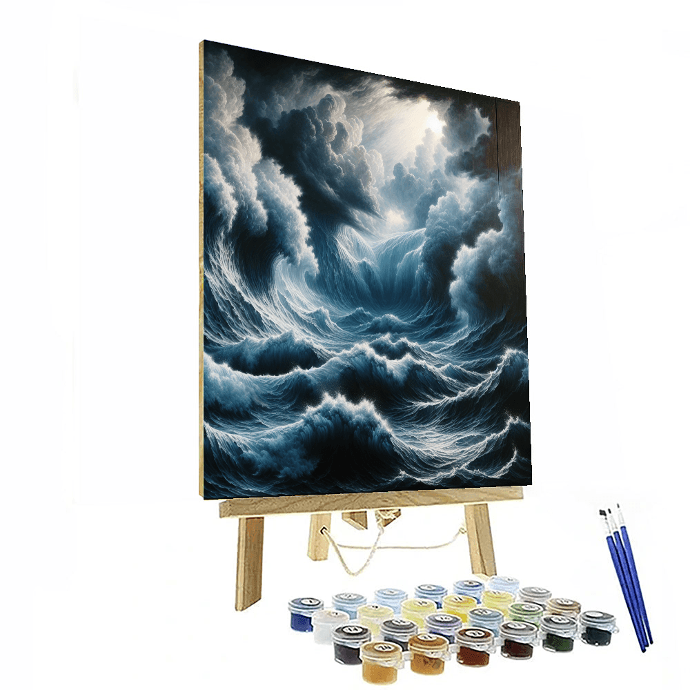 Eternal Ocean Waves Number Painting