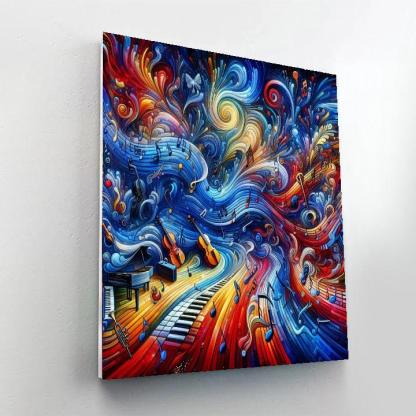 Music's Melodic Journey Number Painting