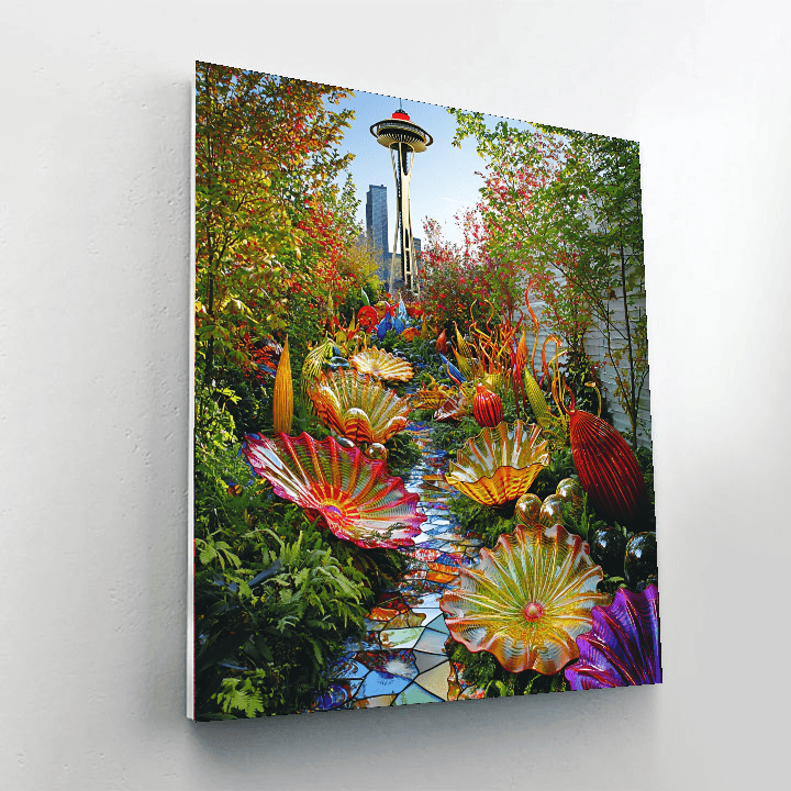 Chihuly Garden And Glass - Washington Number Painting