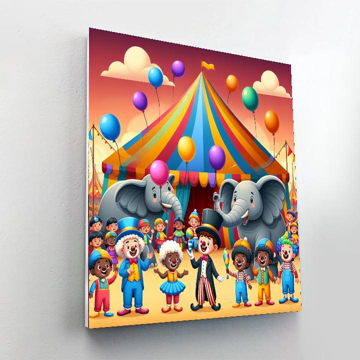 The Magical Circus Painting Number Kit