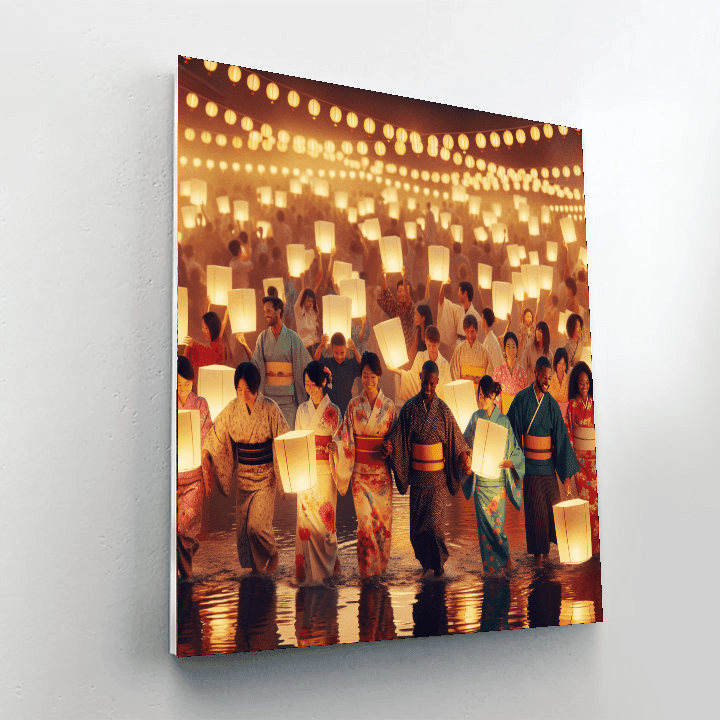 O-bon Festival Number Painting