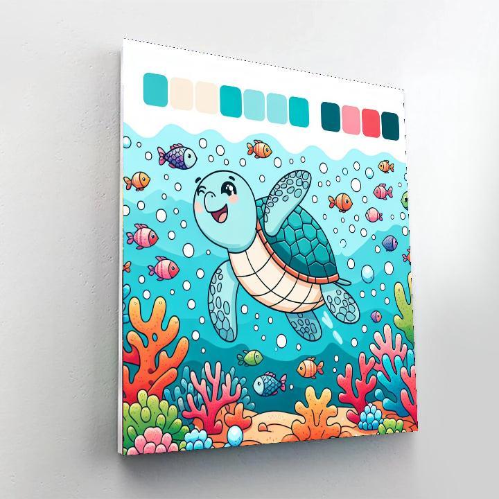Underwater World Exploration DIY Paint By Numbers