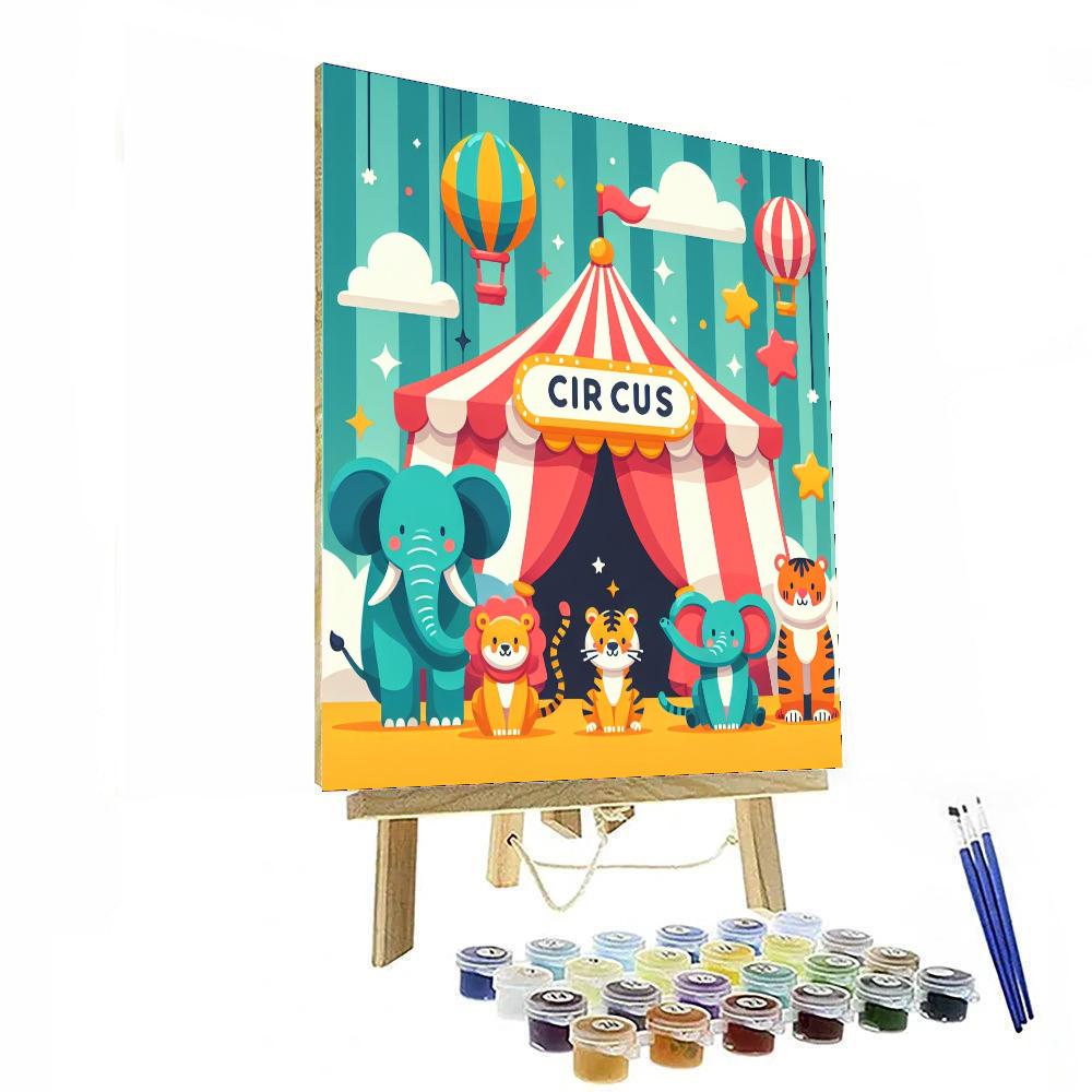 Adventureland Animal Circus Numbered Painting Kits