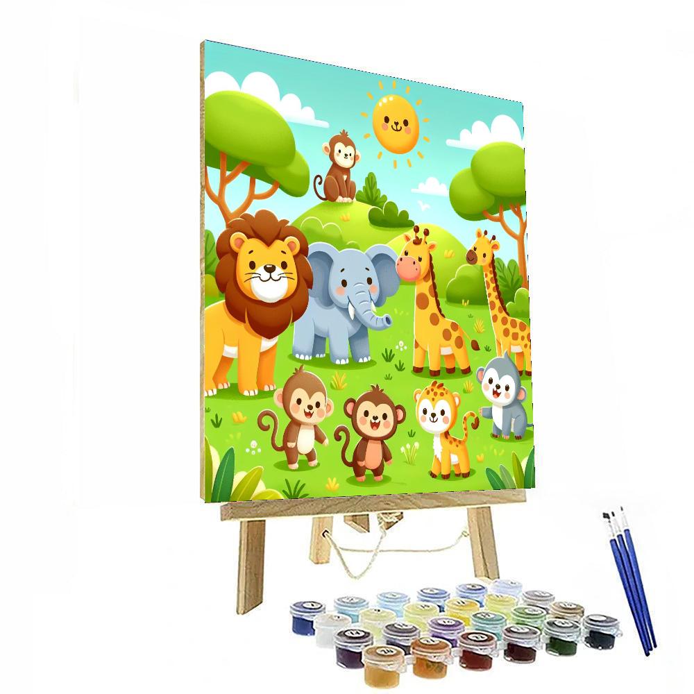 Wonders Of The Wild Safari Paint By Numbers Art