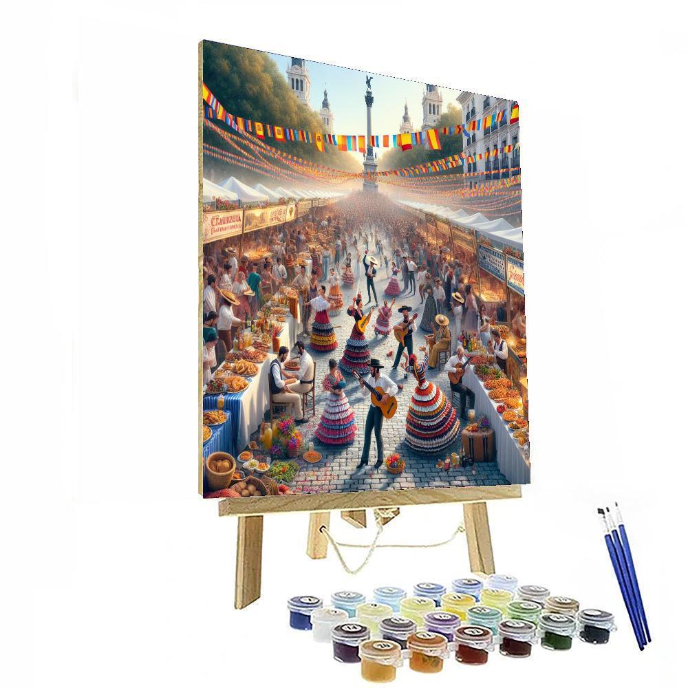 La Fiesta De San Isidro - Spain Paint By Color