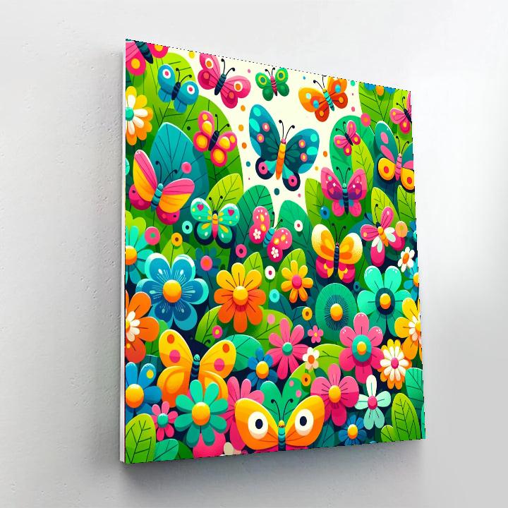 Bright Butterfly Gala DIY Paint By Numbers