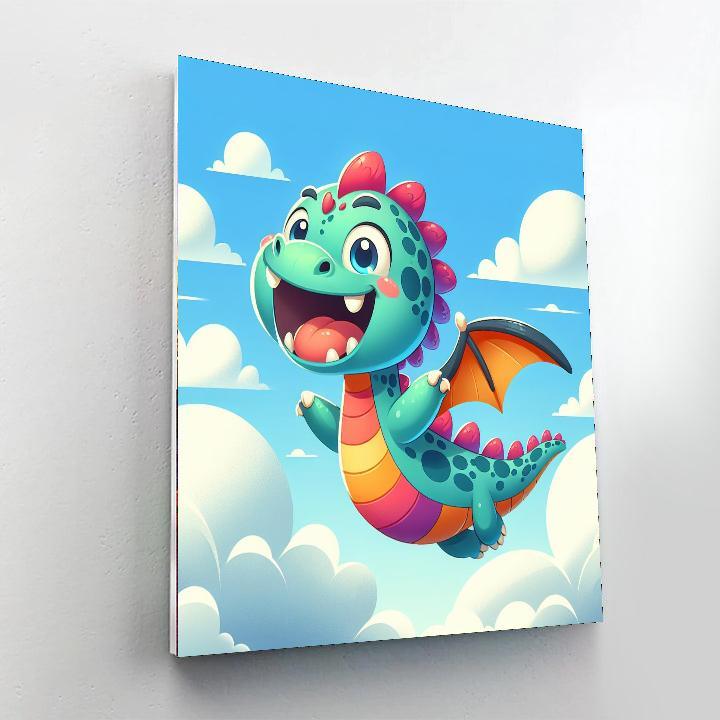 Silly Dragon Painting By Numbers Kit