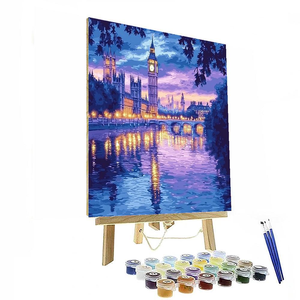 Claude Monet Inspired Monet's Evening Lights  Paint By Numbers Kits