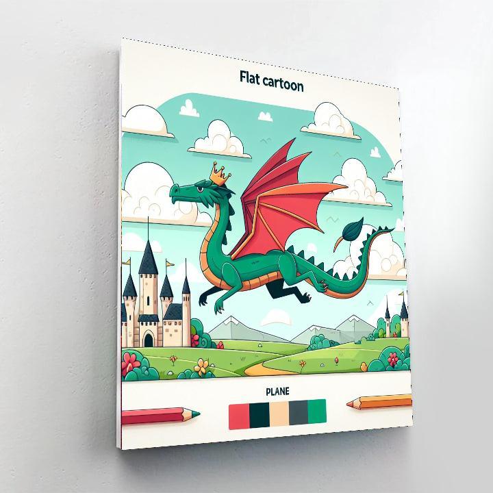 Mythical Dragon Tales Paint By Color