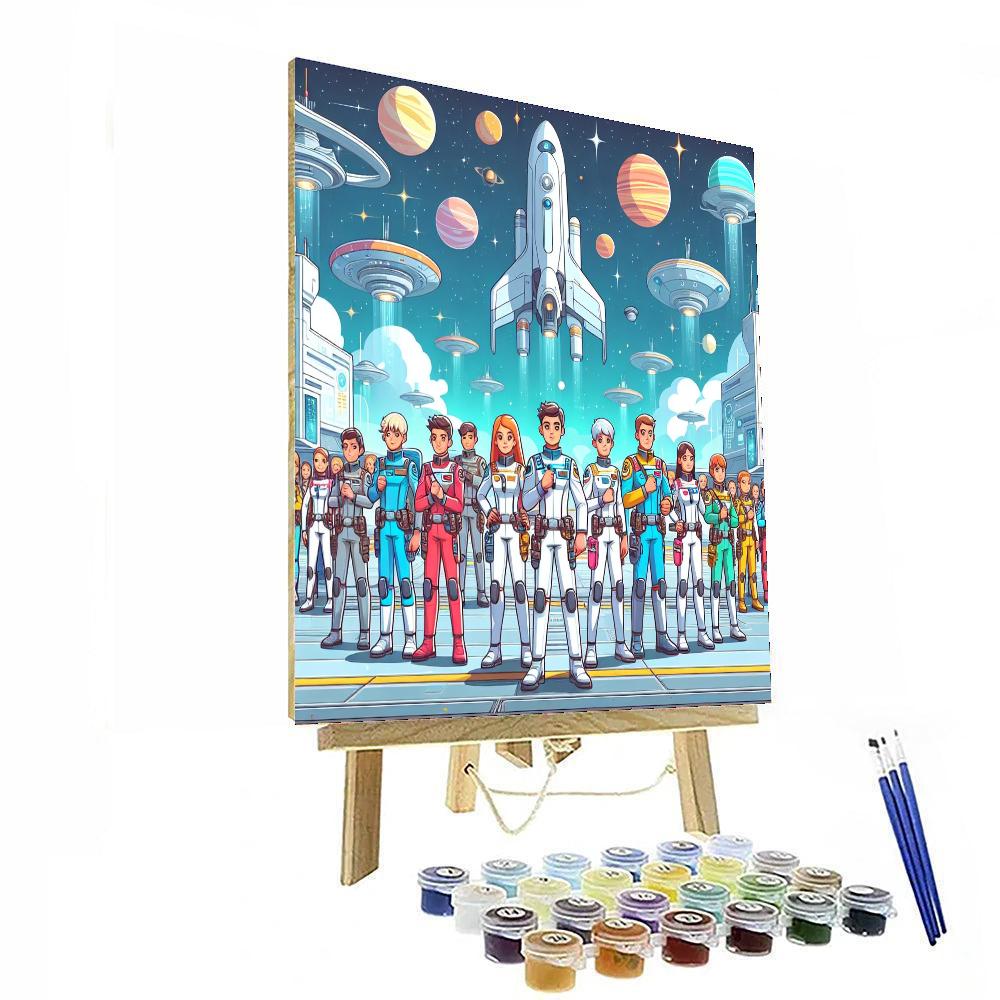 Space Guardian Academy DIY Paint By Numbers