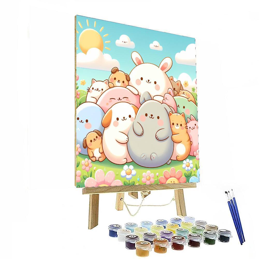 Cuddly Cuddles Number Painting
