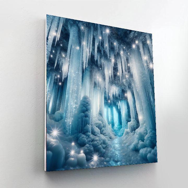 Mystic Ice Cavern DIY Paint By Numbers