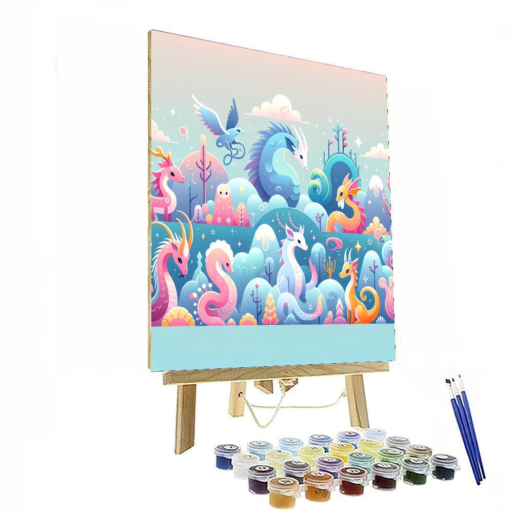 Marvelous Mythical Menagerie Paint By Numbers Art