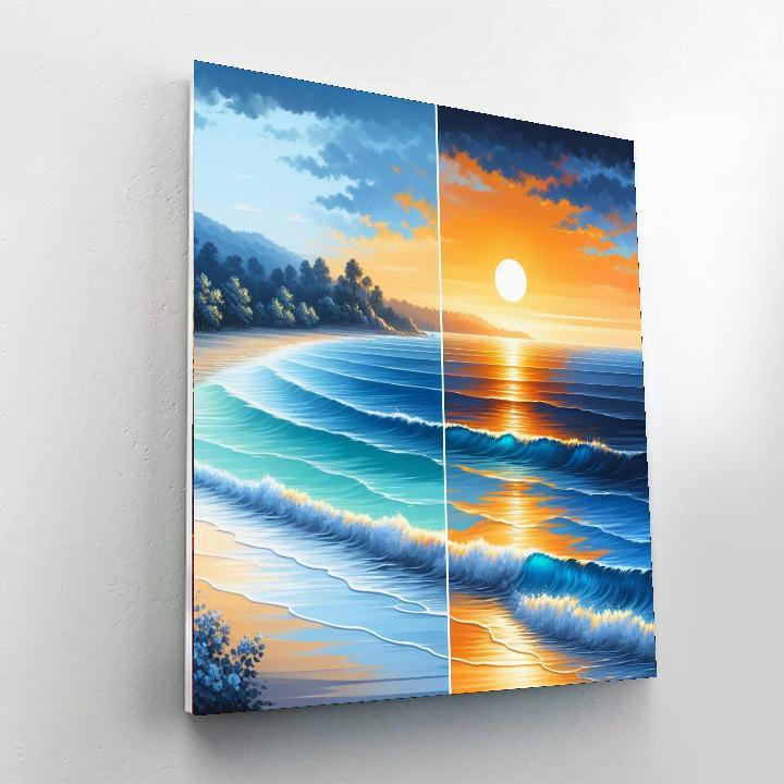 Evening Coastal Glow Paint By Numbers