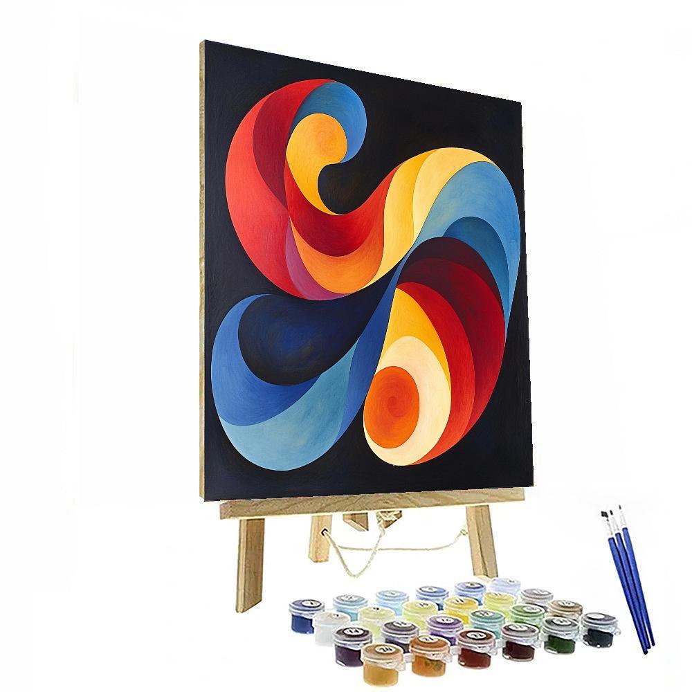 Joan Miró Inspired Cosmic Harmony Whirl  Paint By Number
