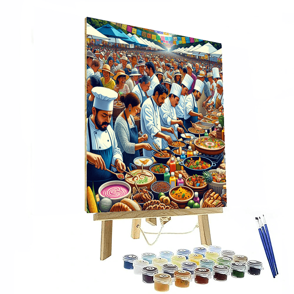 Oaxaca Culinary Festival DIY Paint By Numbers