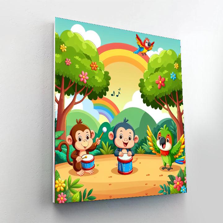 Charming Jungle Jam DIY Paint By Numbers