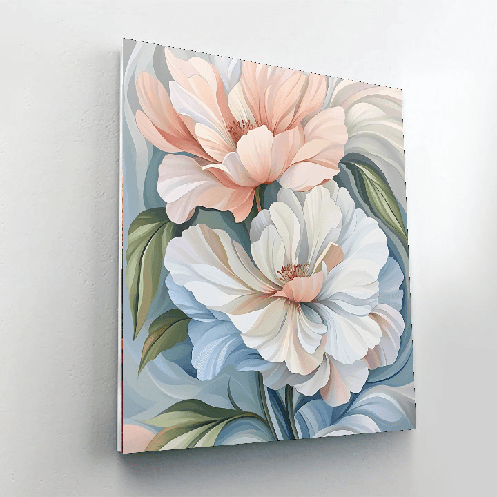 Georgia O'Keeffe Inspired Enchanted Floral Reverie  Numbered Painting Kits