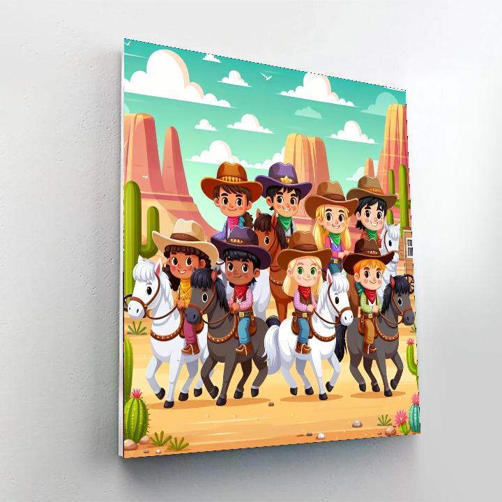 Wild West Cowboy Quest Paint By Number