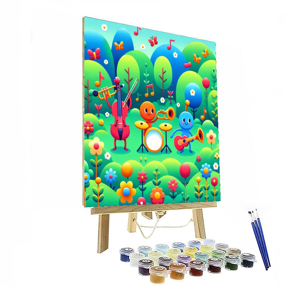 Musical Garden Symphony Painting By Numbers Kit