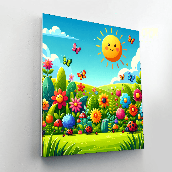 Lively Leafy Garden Paint By Color