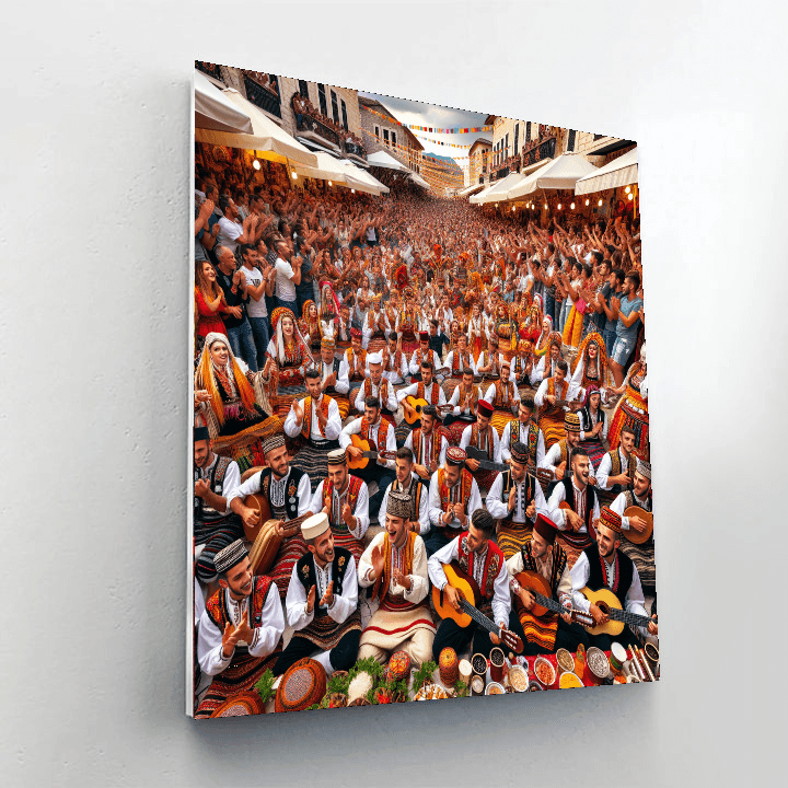 Folk Music Festival - Gjirokaster DIY Paint By Numbers