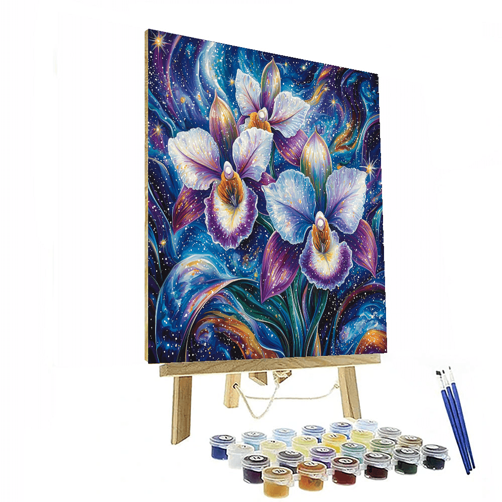 Georgia O'Keeffe Inspired Space Orchid Symphony  Paint By Numbers Kits