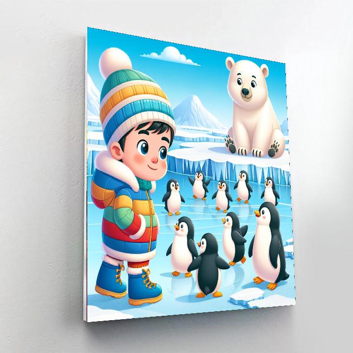 Arctic Circle Adventure Painting Number Kit