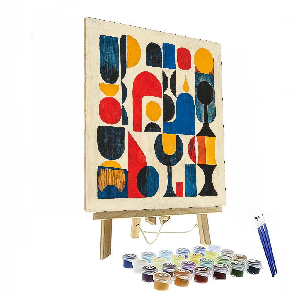 Joan Miró Inspired Playful Abstractions  Painting By Numbers Kit