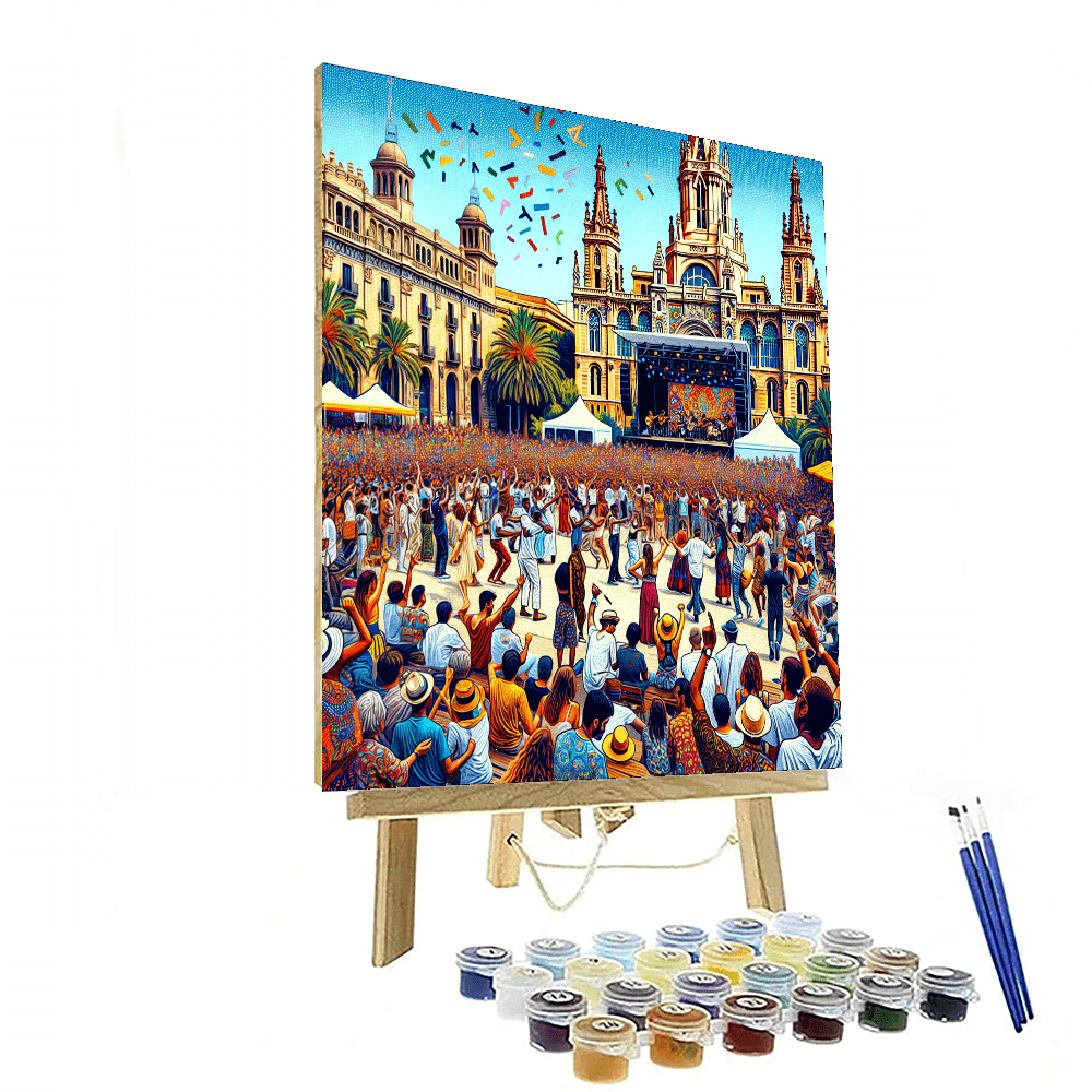 The Barcelona Summer Festival Paint By Numbers