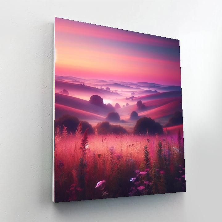 Pastel Countryside Morning Paint By Numbers Kits