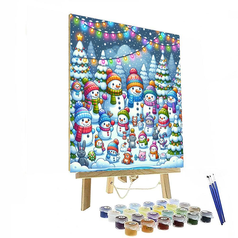 Magical Snowy Kingdom DIY Paint By Numbers